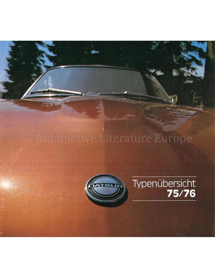 1975 DATSUN PROGRAMMA BROCHURE DUITS, Boeken, Auto's | Folders en Tijdschriften