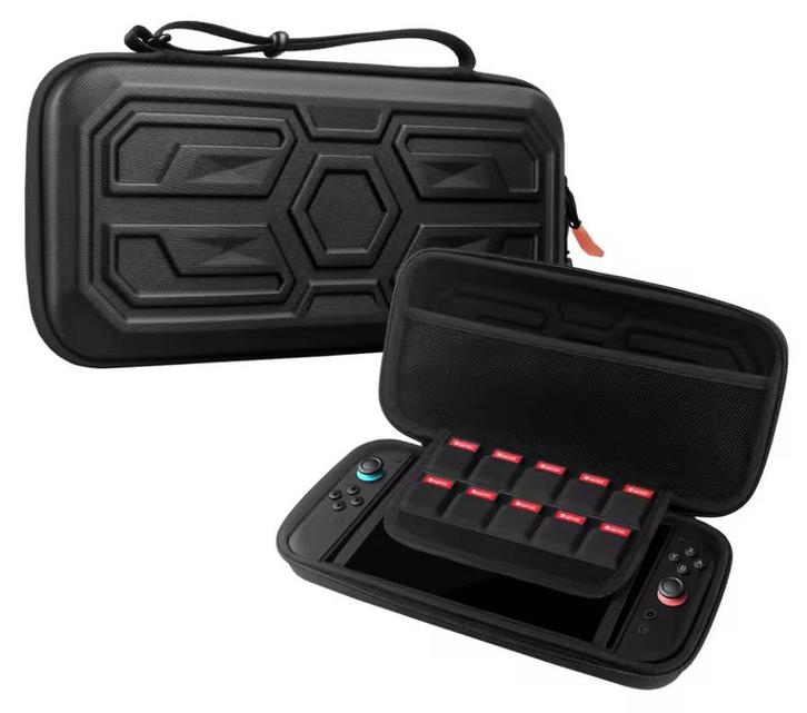 Merkloos Carry Case for Nintendo Switch 2-Crystal Zwart, Games en Spelcomputers, Spelcomputers | Nintendo Consoles | Accessoires