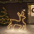 vidaXL Kerstfiguur rendier met 72 warmwitte LEDs 57x55x4,5, Diversen, Verzenden, Nieuw