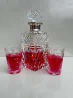 Lovely Whiskey Crystal Decanter - .925 silver London   and, Antiek en Kunst