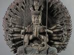 Sculpture of Thousand-Armed Kwan Yin () - Beeld Hout, Antiek en Kunst