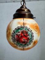 Lamp - Glas, Metaal - Art deco hanglamp