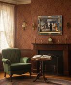 European School (c. 1860) - Saint Hugh in the Carthusian, Antiek en Kunst, Kunst | Schilderijen | Klassiek