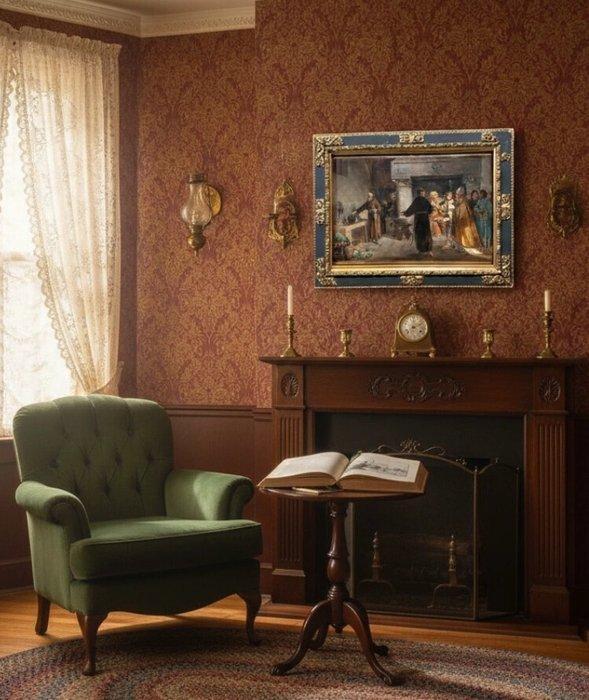 European School (c. 1860) - Saint Hugh in the Carthusian, Antiek en Kunst, Kunst | Schilderijen | Klassiek