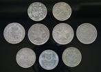 Wereld. - Silver Lot (1849–1966) - 9 Coins (Total weight of