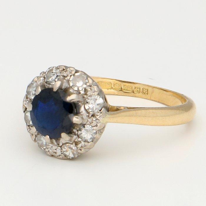 Ring H Samuel Ltd. Geelgoud & .925/1000 Zilver Diamant, Handtassen en Accessoires, Ringen