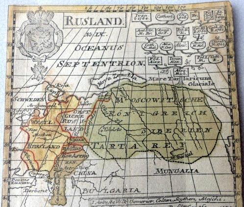 Russie - La Russie européenne et asiatique RARA; Hähn -, Boeken, Atlassen en Landkaarten