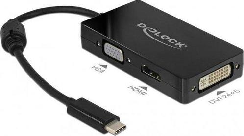 Premium USB-C naar HDMI, DVI en VGA adapter met DP Alt Mo..., Informatique & Logiciels, Pc & Câble réseau, Envoi