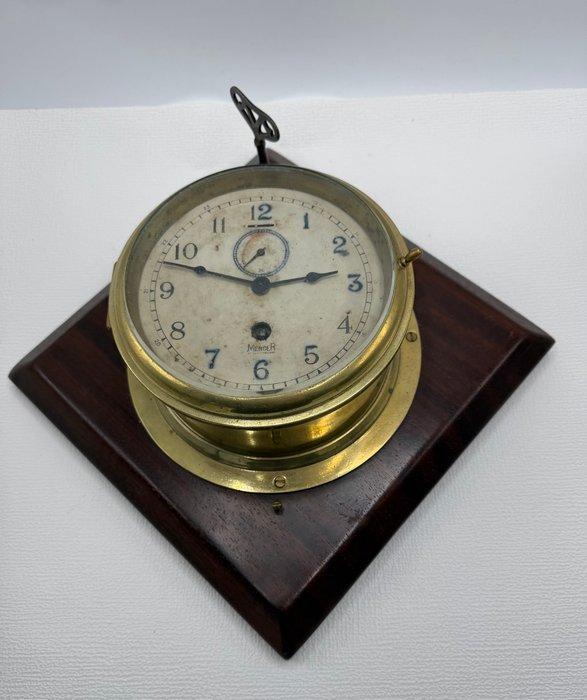 Horloge de navire - Antique Bois, Verre, Bronze, Laiton -, Antiquités & Art, Curiosités & Brocante