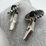 Zonder Minimumprijs - Manchetknopen Zilver Granaat -, Handtassen en Accessoires