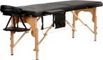 Houten massagetafel - 2 segmenten - verstelbaar - zwart E..., Sport en Fitness, Ophalen of Verzenden, Nieuw
