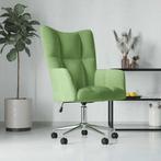 vidaXL Chaise de relaxation Vert clair Velours, Verzenden, Neuf