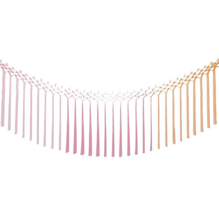 Roze Tassel Slinger Macrame 1,8m, Hobby en Vrije tijd, Feestartikelen, Nieuw, Verzenden