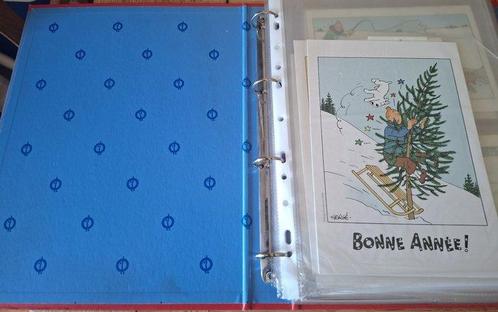 Tintin - 72 Cartes postales + Classeur Cigares du pharaon, Boeken, Stripverhalen