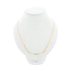 Gouden collier met vaste hanger en diamant; 0,21 ct. | 45..., Handtassen en Accessoires, Kettingen, Gebruikt, Overige kleuren