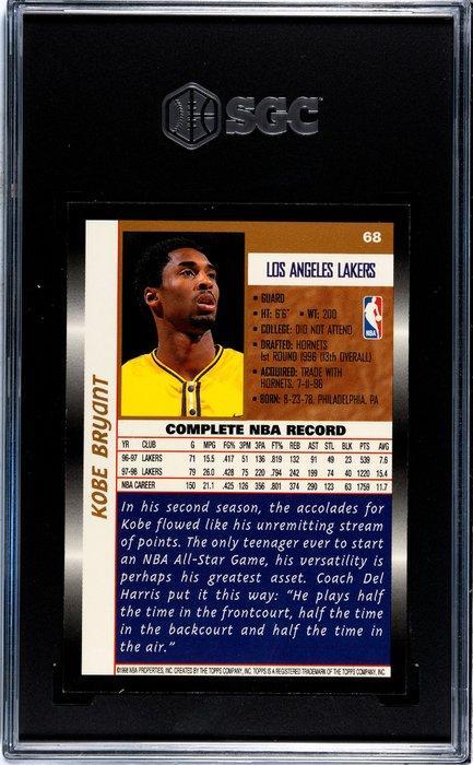 1998/99 Topps Kobe Bryant #68 - SGC 9 Graded card, Verzamelen, Stickers