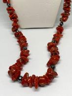 Bloedkoraal - Zilver - Halsketting - Koraalketting uit, Verzamelen