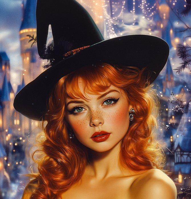 L.A French (1992) - The Red Witch, Antiek en Kunst, Kunst | Designobjecten