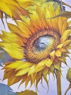 Tessuto Zonnebloemen exclusief - realistisch bloemmotief -