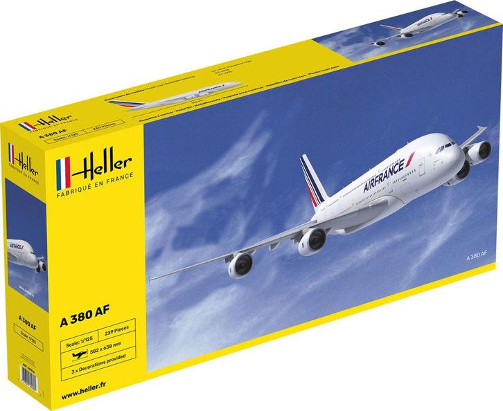 Heller 80436 A 380 AF Bouwpakket Schaal 1:125, Hobby en Vrije tijd, Modelbouw | Vliegtuigen en Helikopters, Nieuw, Overige merken