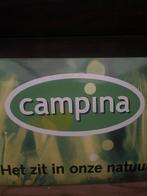 Vintage Emaille Bord - Campina - Het zit in onze natuur -