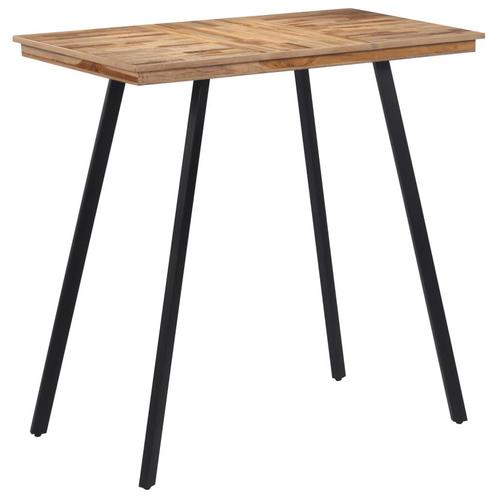 vidaXL Table de bar 110x55x105 cm bois de teck solide, Maison & Meubles, Tables | Tables à manger, Neuf, Envoi