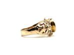 Ring - 14 karaat Roségoud - 3.50ct. tw. Olivijn, Handtassen en Accessoires, Ringen, Nieuw