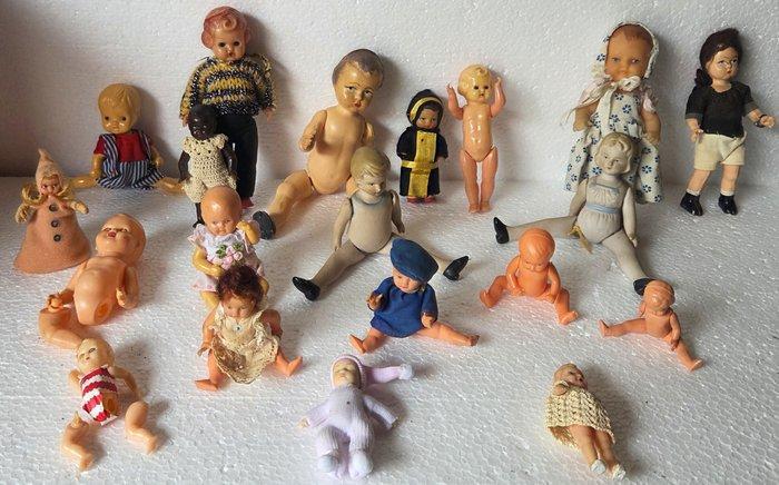 Other - Pop 20 Diverse oude en vintage poppetjes - 1950-1960, Antiek en Kunst, Antiek | Speelgoed
