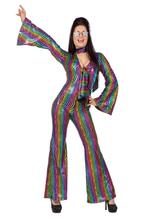 Disco Pak Gekleurd Dames Holografisch, Kleding | Dames, Carnavalskleding en Feestkleding, Verzenden, Nieuw