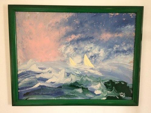 Christian Claerebout (1947) - Segler vor der Bretagne, Antiek en Kunst, Kunst | Schilderijen | Klassiek