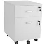 tectake Rolcontainer Vagur, 2 afsluitbare lades - wit, Huis en Inrichting, Verzenden, Nieuw