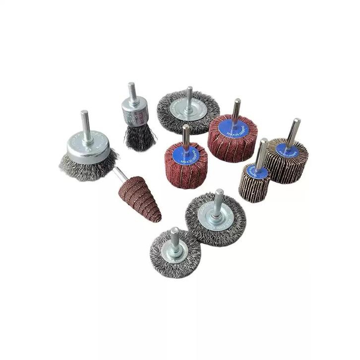 WEBER TOOLS Set borstel- en schuurschijven 10-delig, Bricolage & Construction, Outillage | Ponceuses, Enlèvement ou Envoi