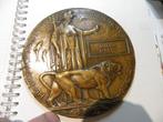 Royaume-Uni. WW1 Bronze Memorial Plaque. William Poulter