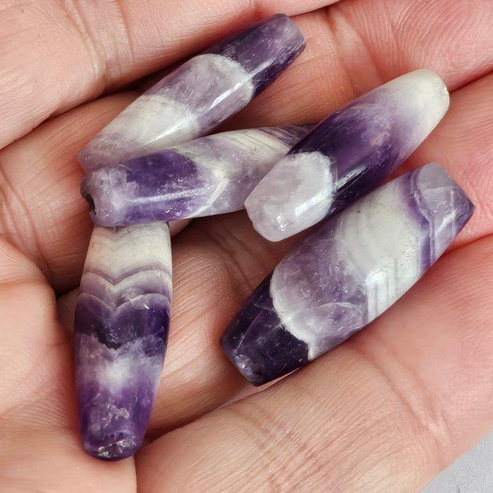 Oud-Burmaanse, Pyu-staten Amethist Ketting kralen - 36 mm, Antiek en Kunst, Antiek | Overige Antiek