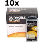 Duracell ActivAir 10MF Hg 0% 1.45V 100mAh hoortoestel bat..., Verzenden