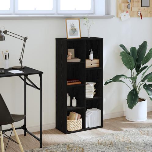 vidaXL Boekenkast Zwart Eiken 50x25x105 cm Bewerkt Hout, Huis en Inrichting, Kasten | Boekenkasten, Nieuw, Verzenden