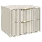 Wastafelkast Rimini 60 cm - Beige -  Badmeubel met Lades, Huis en Inrichting, Badkamer | Badkamermeubels, Verzenden, Nieuw