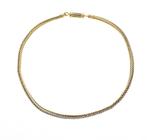 Exclusief gouden vossenstaart schakelcollier (Ketting), Ophalen of Verzenden