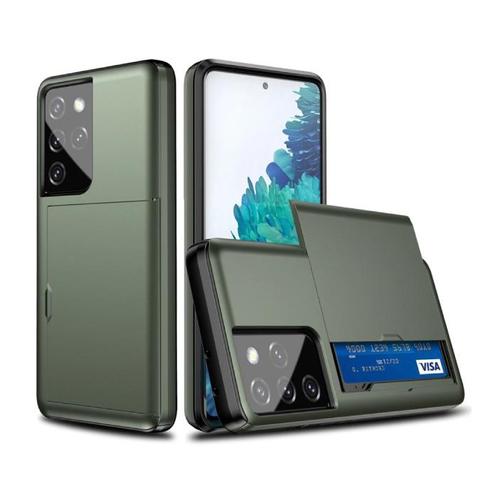 Samsung Galaxy S6 Edge - Wallet Card Slot Cover Case Hoesje, Télécoms, Téléphonie mobile | Housses, Coques & Façades | Samsung