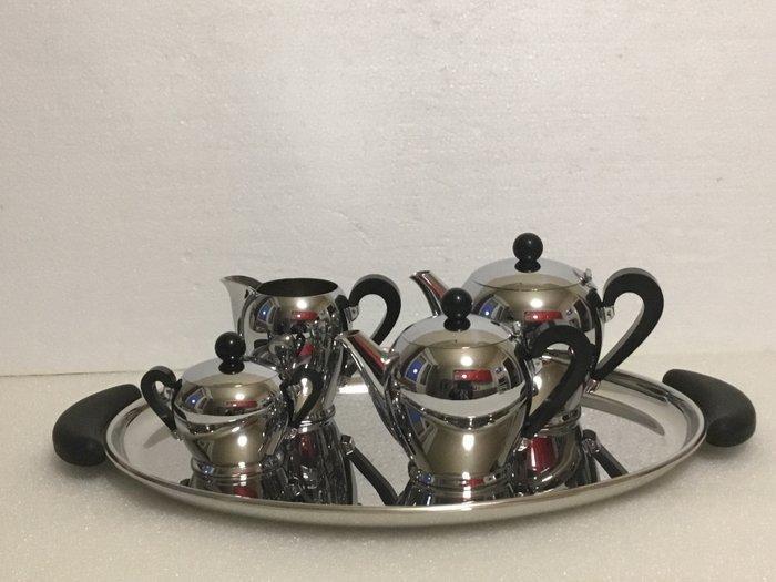 Alessi - Carlo Alessi - Koffieservies (5) - Bombè - Staal,, Antiek en Kunst, Antiek | Meubels | Stoelen en Sofa's