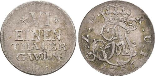 1/6 taler, daalder 1756 Ics Wied Neuwied: Johann Friedric..., Timbres & Monnaies, Monnaies | Europe | Monnaies non-euro, Envoi