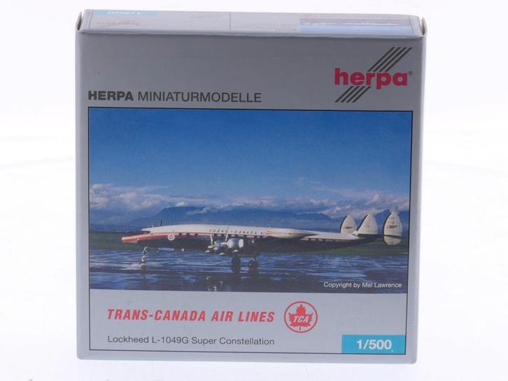 Schaal 1:500 Herpa 507233 Lockheed L-1049G Super Constell..., Hobby en Vrije tijd, Modelbouw | Vliegtuigen en Helikopters, Zo goed als nieuw