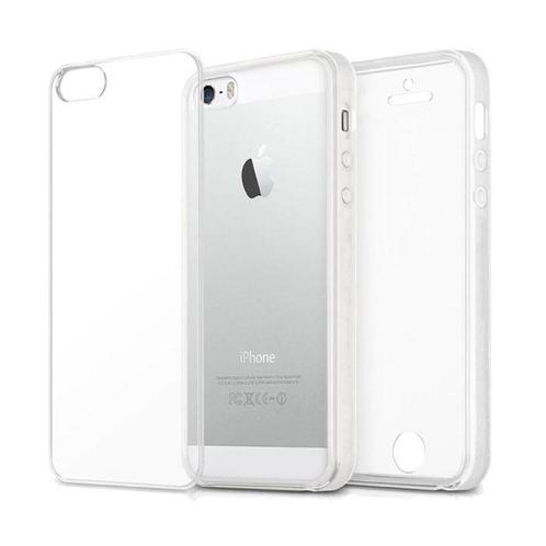 iPhone 5S Full Body 360° Transparant TPU Silicone Hoesje +, Telecommunicatie, Mobiele telefoons | Hoesjes en Screenprotectors | Apple iPhone