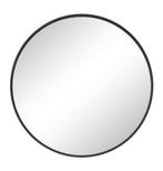 Spiegel Concave 60 x 60 cm Zwart Badkamer Spiegel Rond, Verzenden, Nieuw