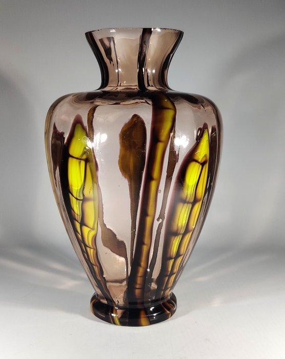Welz / Tomschick/ Steinwald / Kralik - Vase - Décor Bambus -, Antiek en Kunst, Antiek | Glaswerk en Kristal