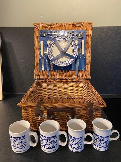 Brookes - Authentiek engelse picknickmand - Panier de, Antiek en Kunst, Curiosa en Brocante