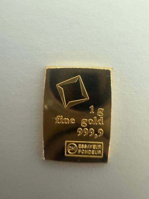 1 gram - Goud .999 - Valcambi, Switzerland (Zonder, Postzegels en Munten, Edelmetalen en Baren