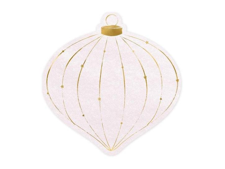 Servetten Kerstbal 12cm 20st, Hobby en Vrije tijd, Feestartikelen, Nieuw, Verzenden
