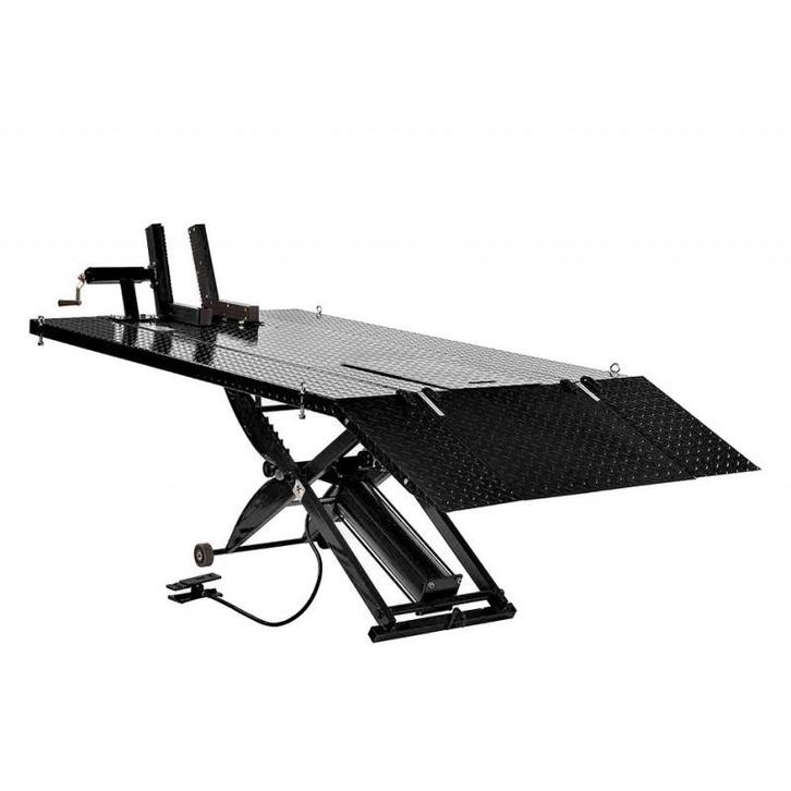 Extra brede heftafel motorfiets pneumatisch zwart, Auto-onderdelen, Motor en Toebehoren, Ophalen of Verzenden