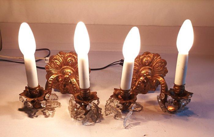 Plafondlamp (2) - massief brons, Antiek en Kunst, Curiosa en Brocante